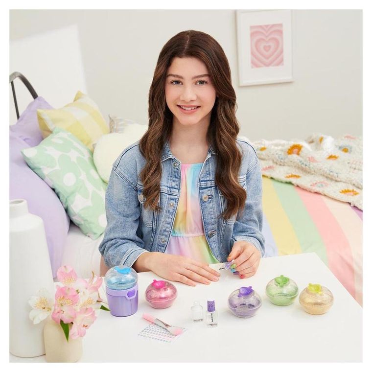 Make it Real, Glitter Nail Studio, zestaw do ozdabiania paznokci, zabawka kreatywna