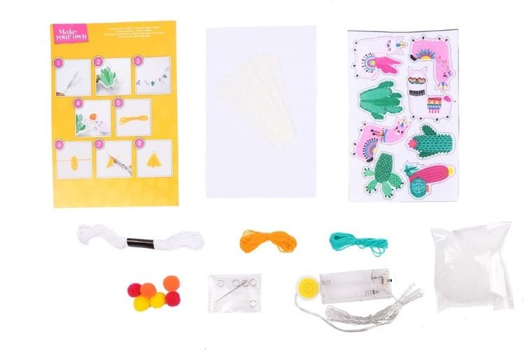 Make Your Own, lampka, girlanda LED, zestaw kreatywny