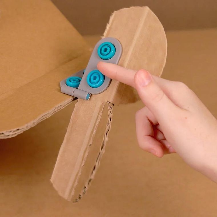 Makedo, Spin-Hinge, zestaw zawiasów, 6 elementów