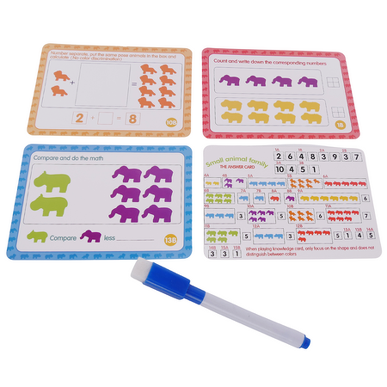 Maksik, Zwierzęta, nauka kolorów i liczenia, zestaw edukacyjny