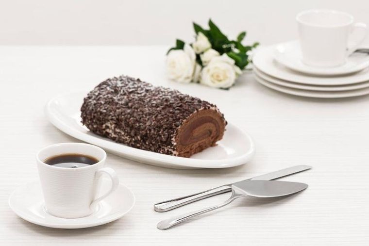 Maku, zestaw do serwowania ciasta, łopatka i nóż