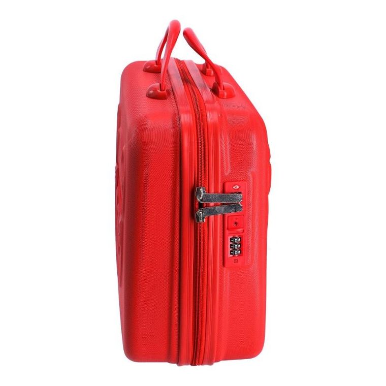 Mała walizka, kosmetyczka podróżna, czerwona