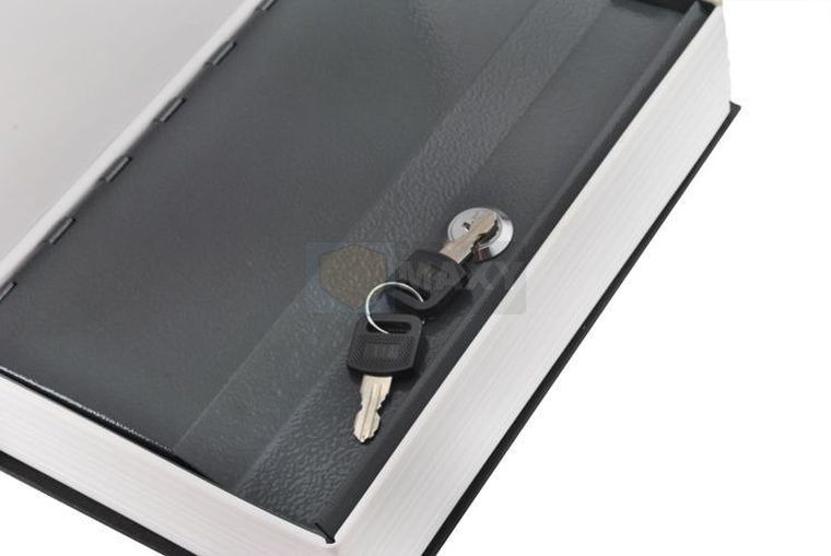 Malatec, kasetka w książce, sejf