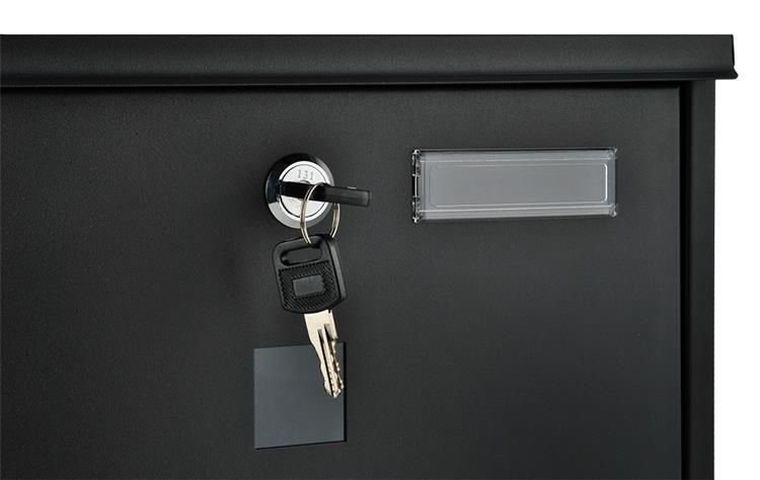 Malatec, skrzynka na listy, czarna