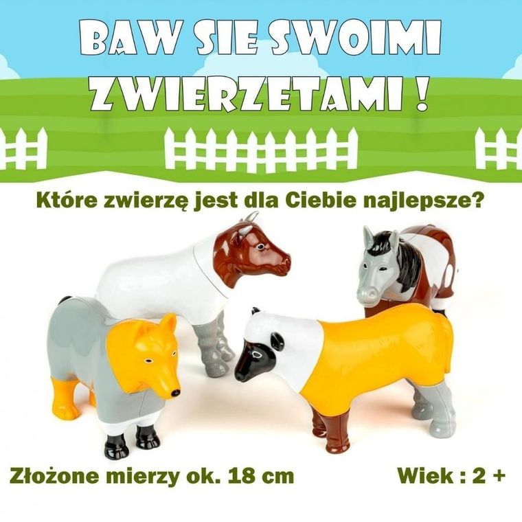 MalBlo, Magnetic, mini zwierzęta gospodarskie, zestaw figurek