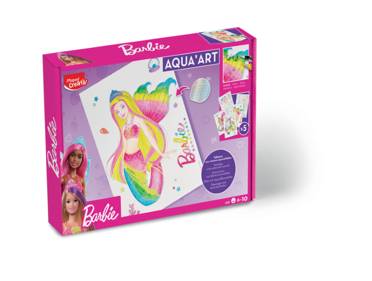 Maped, Barbie, Aqua Art, obrazy akwarelowe, zestaw kreatywny