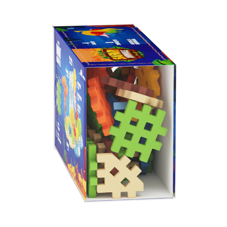 Marioinex, Mini Waffle, Animals Safari, klocki konstrukcyjne, 50 elementów