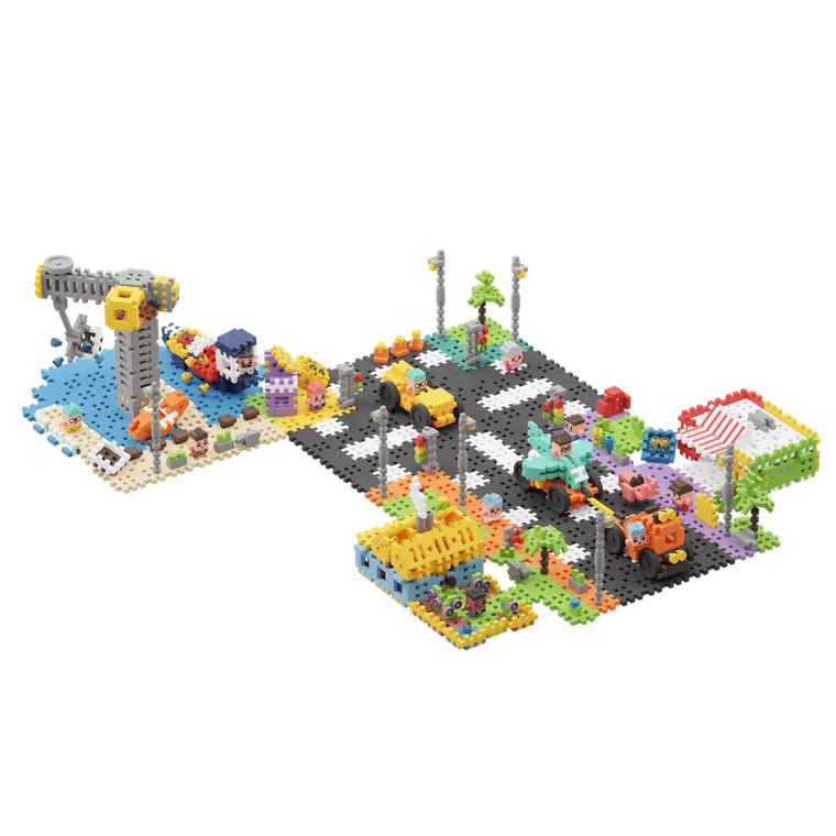 Marioinex, Mini Waffle, City, Pokaz lotniczy, klocki konstrukcyjne, 148 elementów