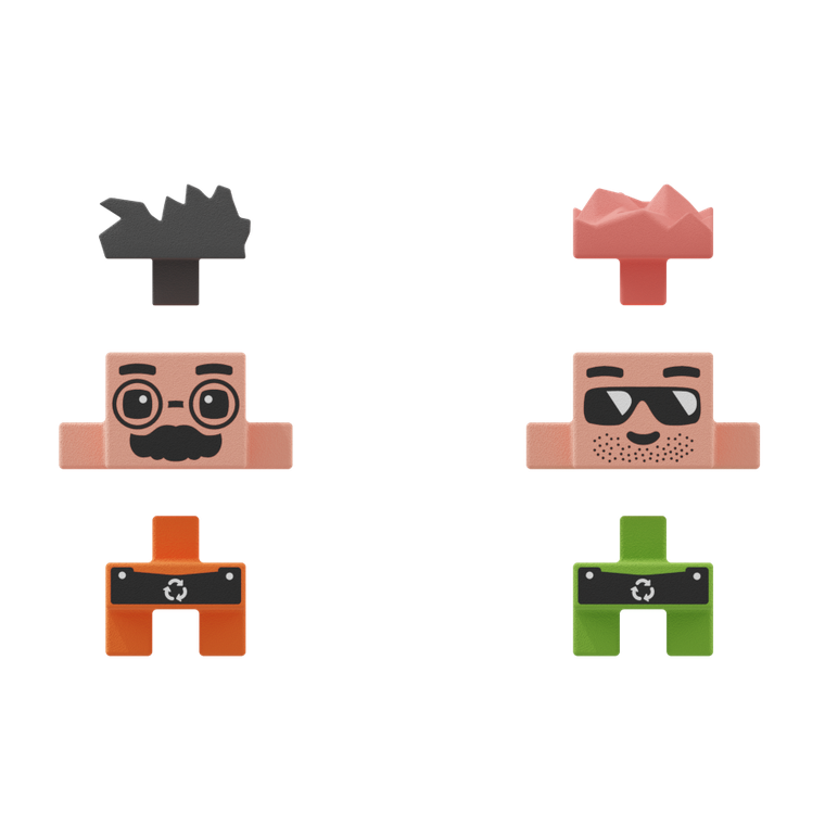 Marioinex, Mini Waffle, City, Śmieciarka, klocki konstrukcyjne, 148 elementów