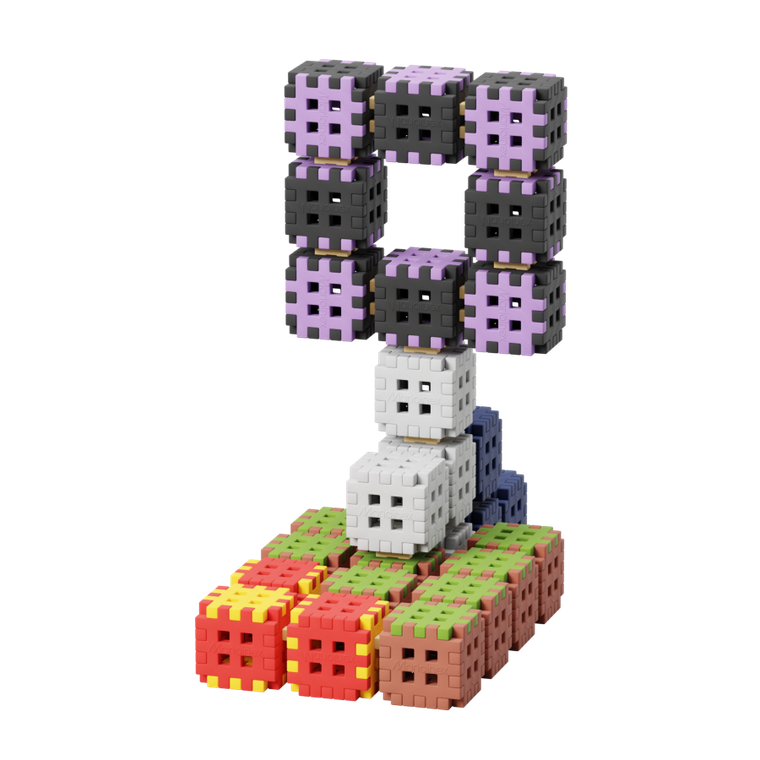 Marioinex, Mini Waffle, Green Blocks, klocki konstrukcyjne, 206 elementów