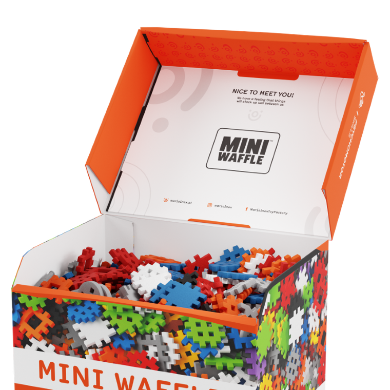 Marioinex, Mini Waffle, Konstruktor, klocki konstrukcyjne, 500 elementów