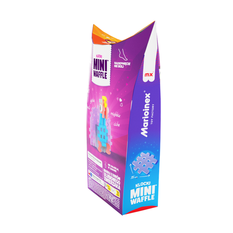 Marioinex, Mini Waffle, Pocket Pets, Indyk, klocki konstrukcyjne, 25 elementów