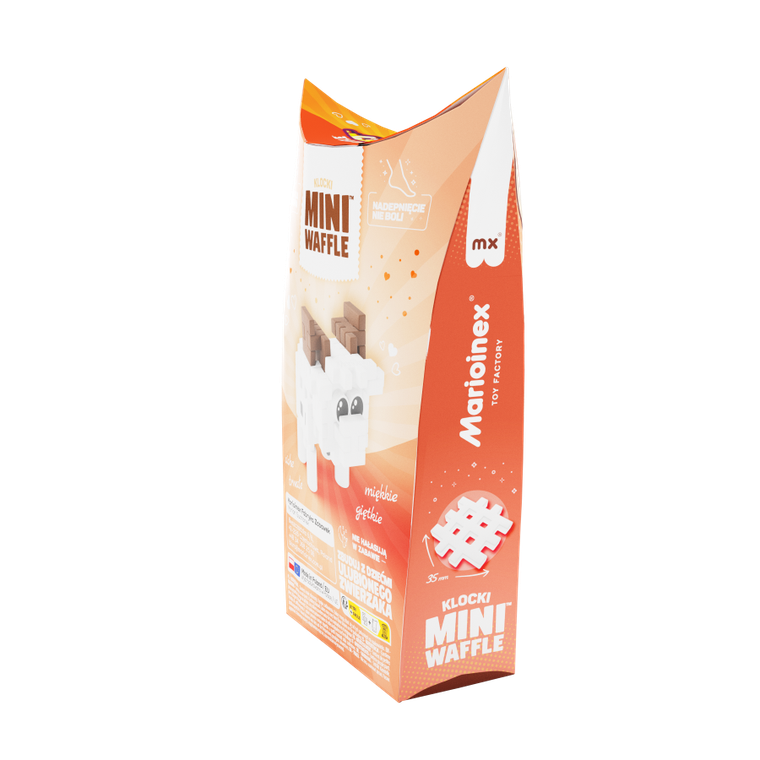 Marioinex, Mini Waffle, Pocket Pets, Koziołek, klocki konstrukcyjne, 35 elementów