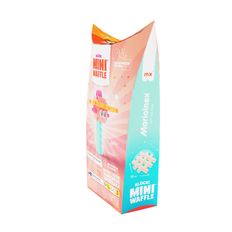 Marioinex, Mini Waffle, Pocket Pets, Meduza, klocki konstrukcyjne, 25 elementów