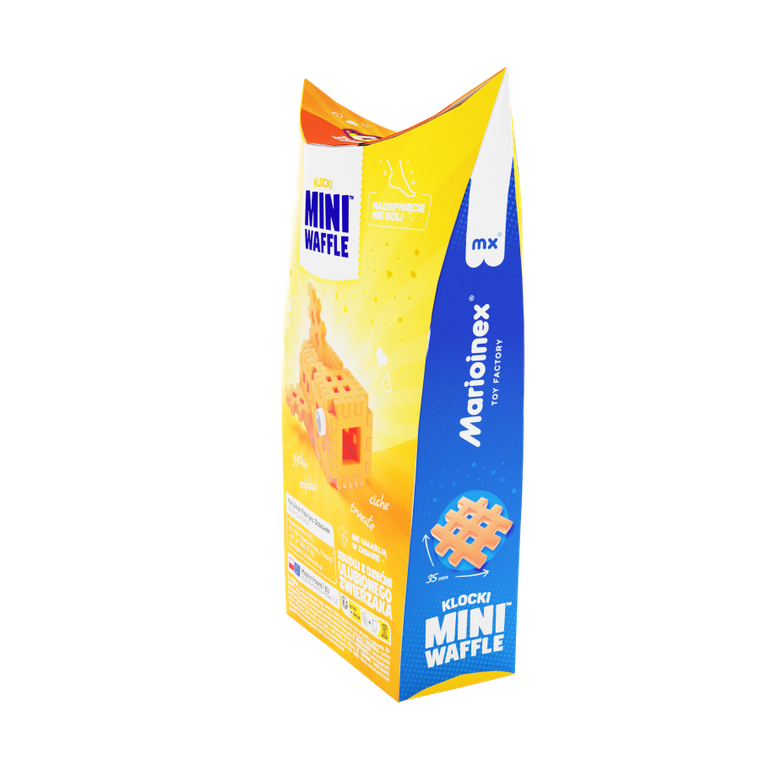 Marioinex, Mini Waffle, Pocket Pets, Rybka, klocki konstrukcyjne, 16 elementów