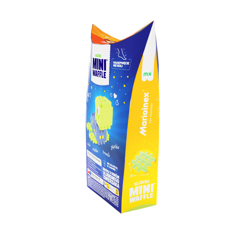 Marioinex, Mini Waffle, Pocket Pets, Żółw, klocki konstrukcyjne, 25 elementów