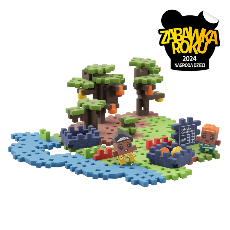 Marioinex, Mini Waffle, Wedel, Plantacja Kakao, klocki konstrukcyjne, 100 elementów