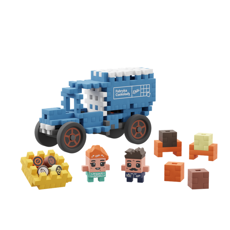 Marioinex, Mini Waffle, Wedel, Słodka Furgonetka, klocki konstrukcyjne, 100 elementów