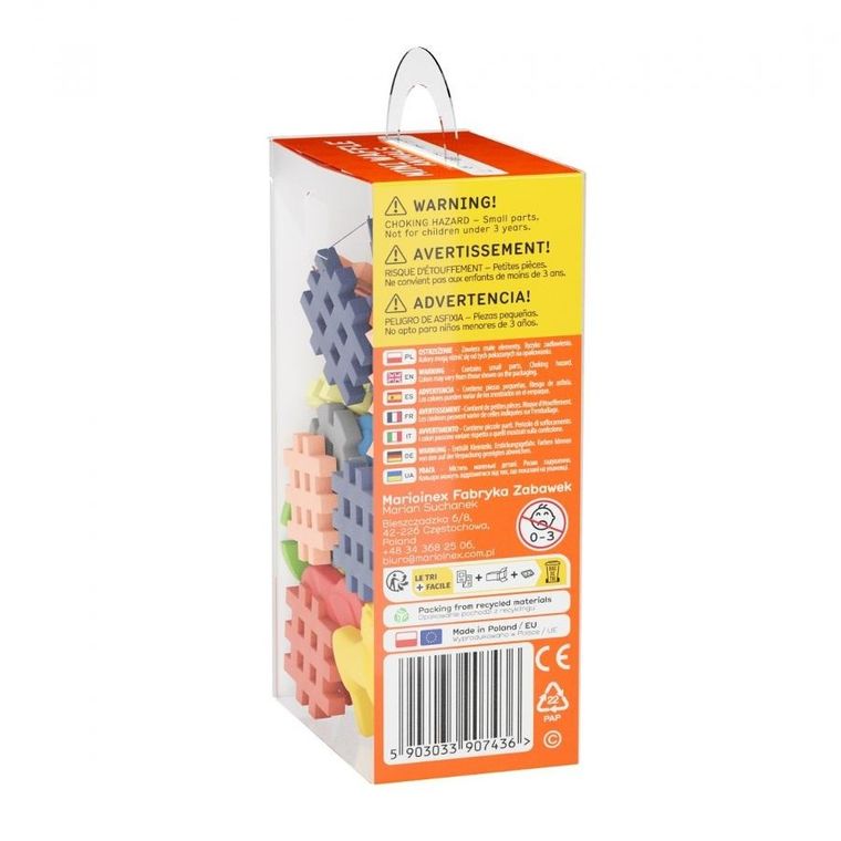 Marioinex, Mini Waffle, Zwierzęta, klocki konstrukcyjne, 42 elementy