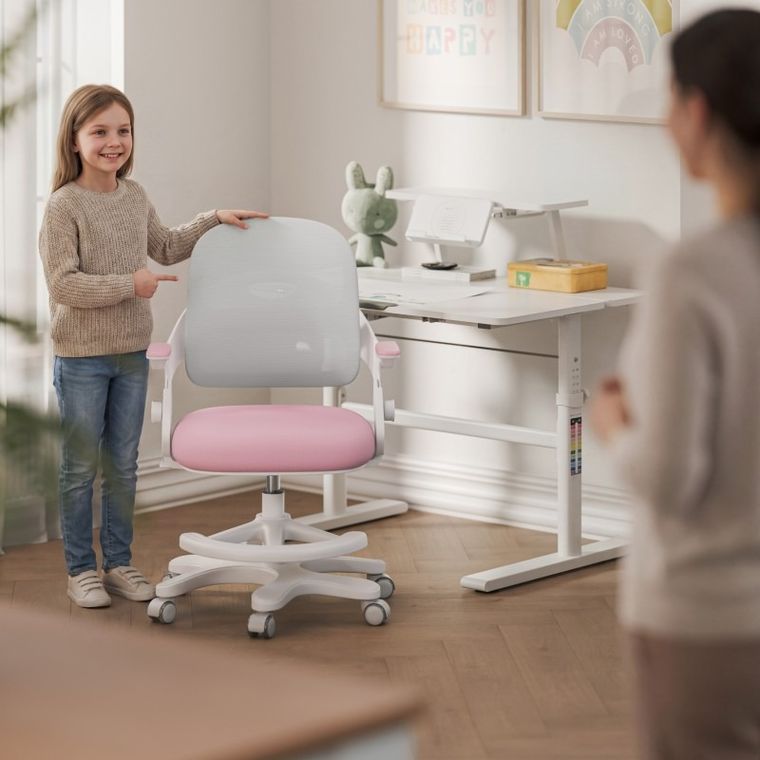 Mark Adler, Junior 4.3, fotel obrotowy dla dzieci, Pink-grey