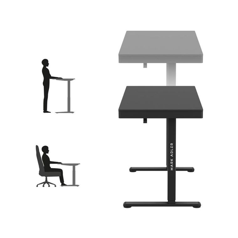 Mark Adler, Leader 8.2, biurko z regulacją wysokości, Black, 120 cm