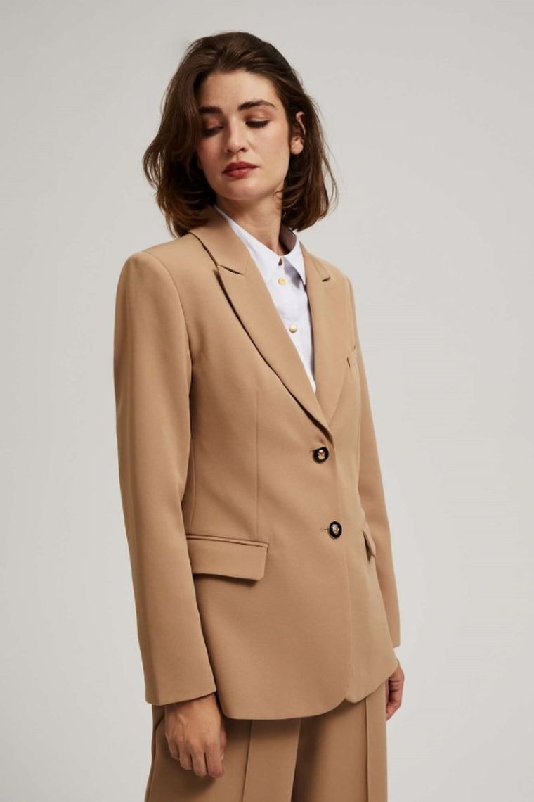 Marynarka damska, beżowa, Moodo