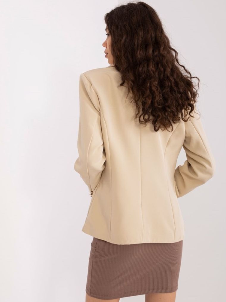 Marynarka damska, beżowa, Och Bella