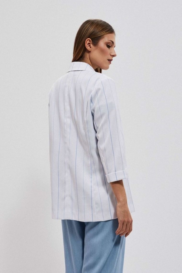 Marynarka damska, biała, Moodo