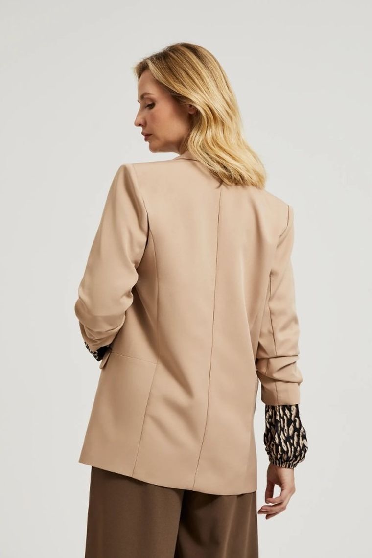 Marynarka damska, brązowa, Moodo