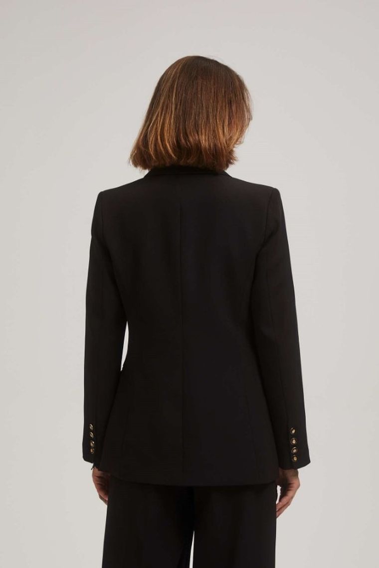 Marynarka damska, czarna, Moodo