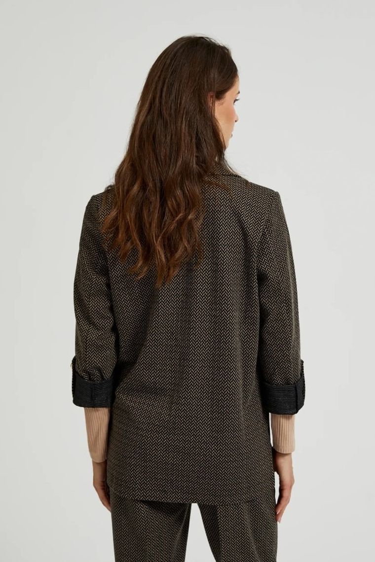 Marynarka damska, czarna, Moodo