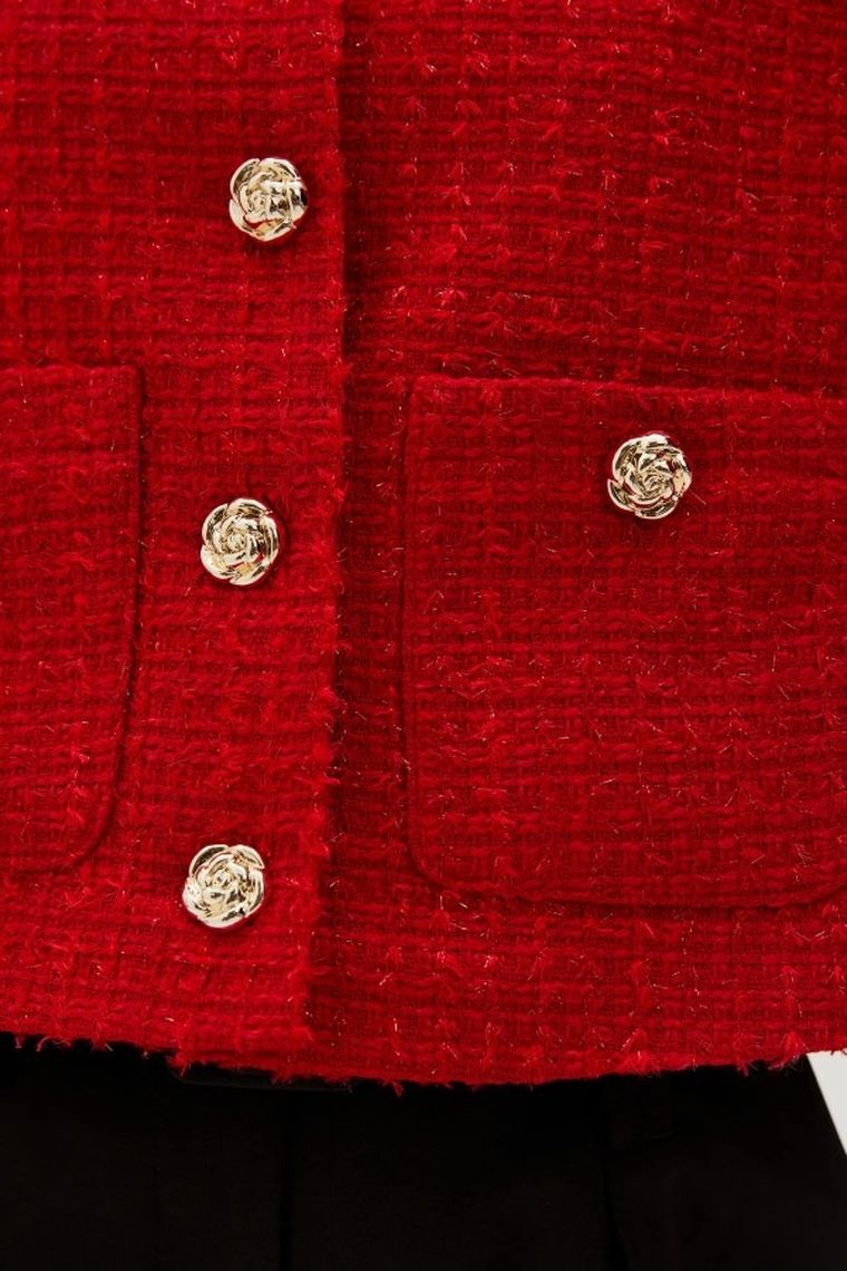 Marynarka damska, czerwona, Moodo