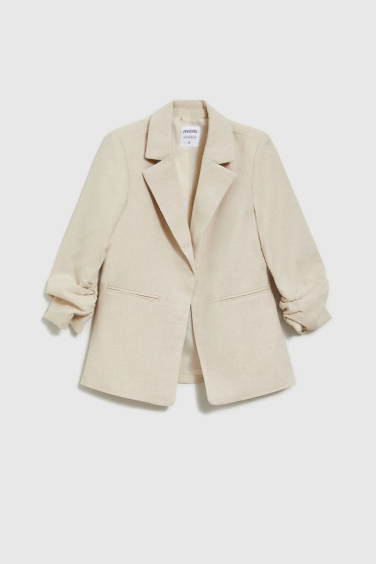 Marynarka damska, ecru, Moodo