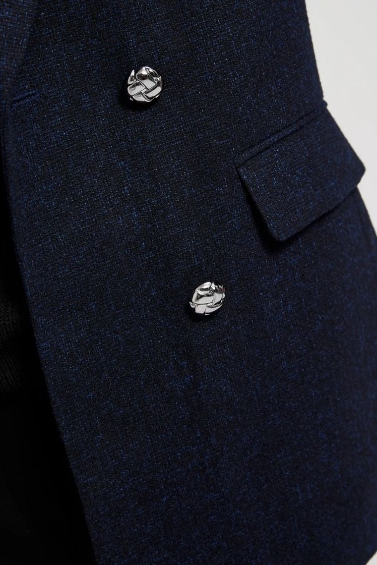 Marynarka damska, granatowa, Moodo