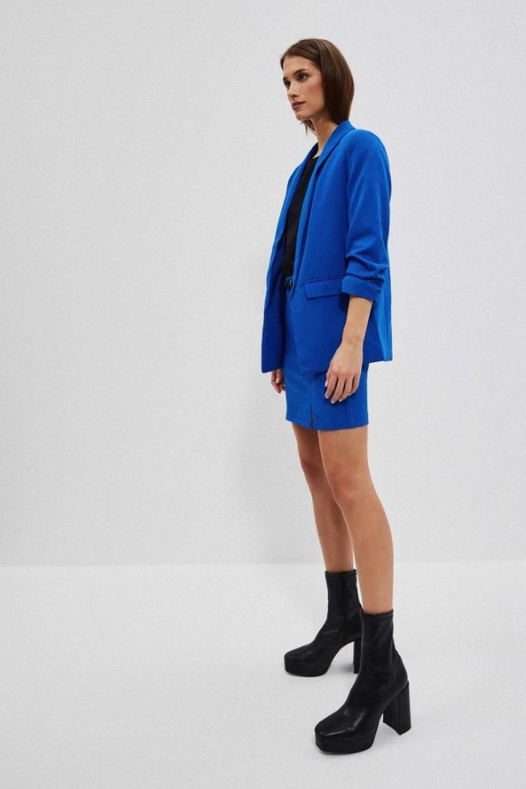 Marynarka damska, niebieska, Moodo