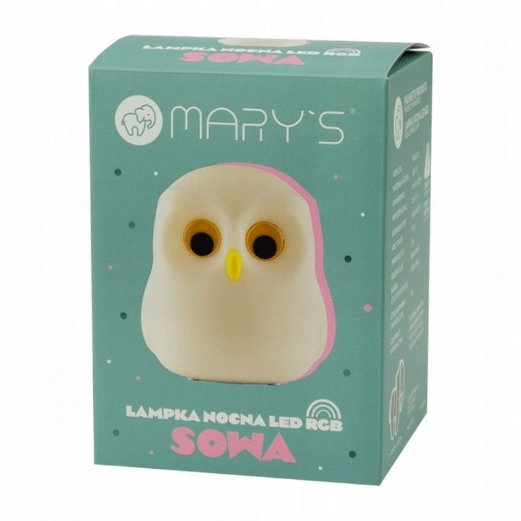 Mary's, Sowa, lampka nocna LED