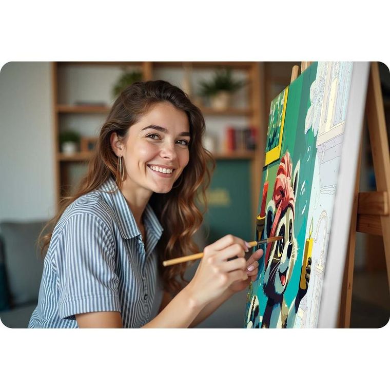 Massido, malowanie po numerach, Szop, 40-50 cm