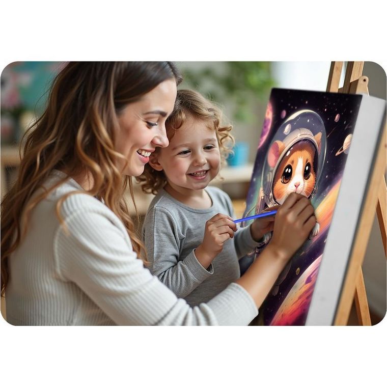 Massido, obraz do malowania po numerach, Astronauta, 40-50 cm