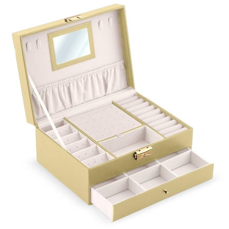 Massido, szkatułka na biżuterię, złota