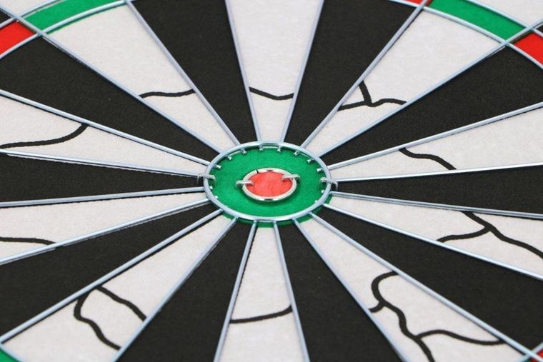 Master Darts, tarcza do darta deluxe sizalowa z rzutkami, 45 cm