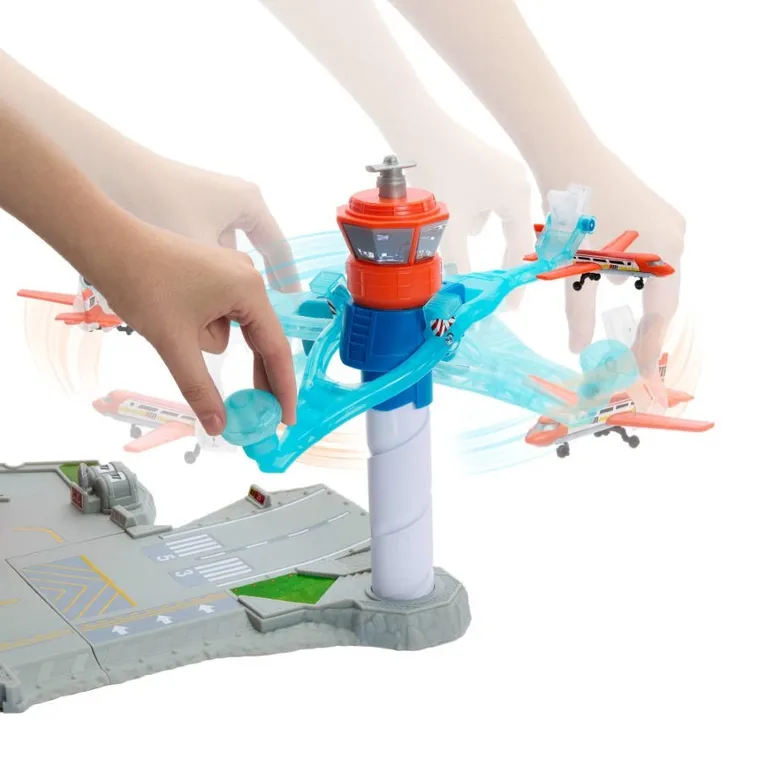 Matchbox, Lotnisko przygód, zestaw do zabawy z autem i samolotem