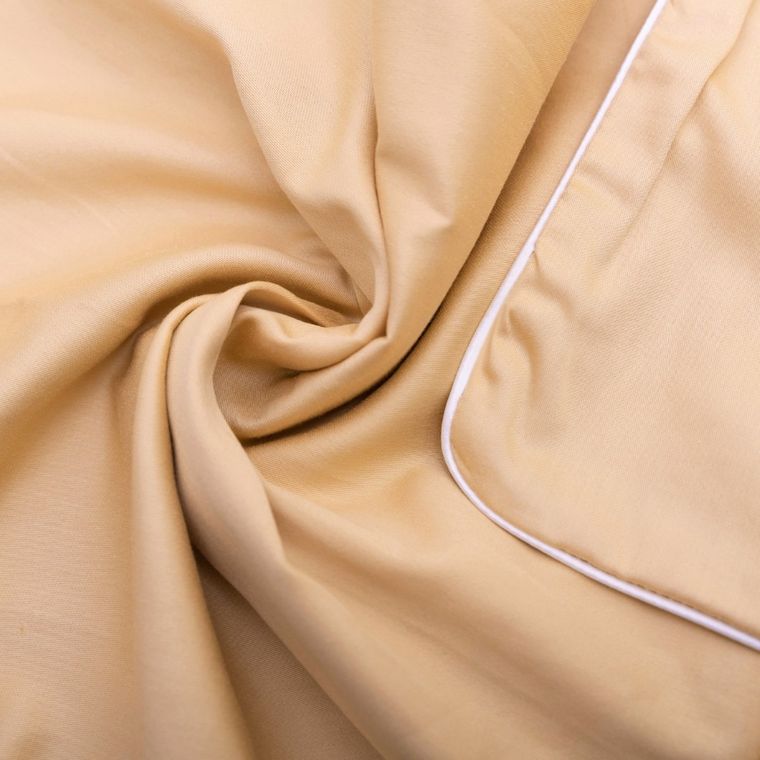 Matex, Gold Line, pościel satynowa, jednobarwna z wypustką, 160-200 cm