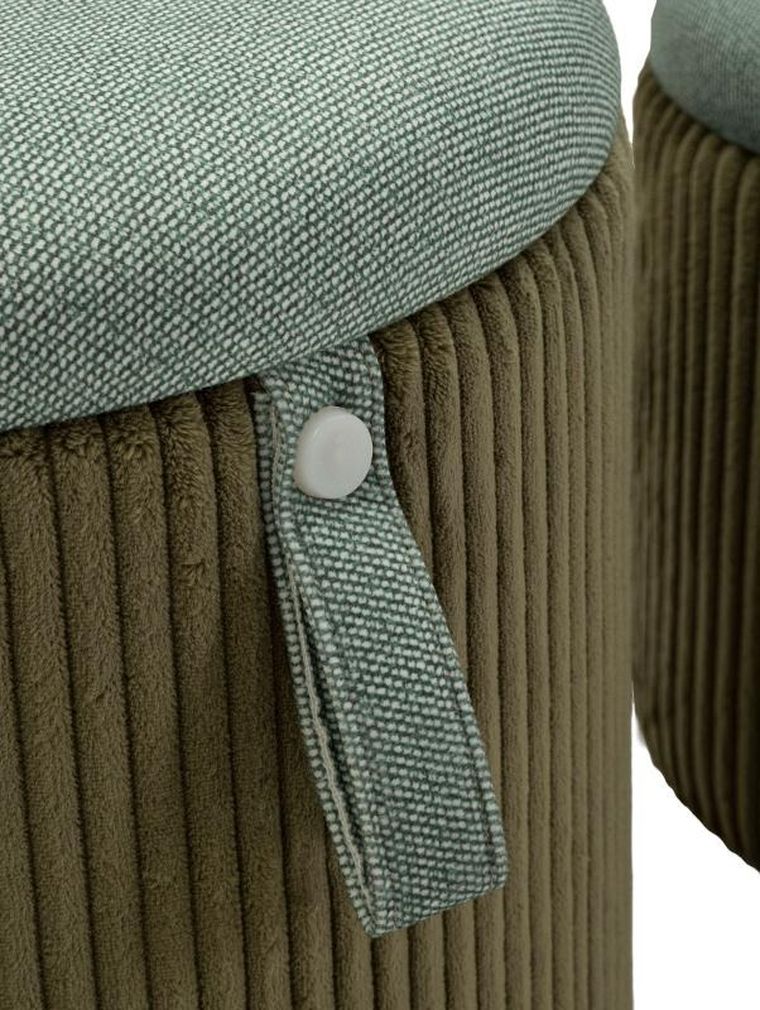 Mauro Ferretti, Bolzano, zestaw puf ze schowkiem, średnica 38 cm, średnica 32 cm