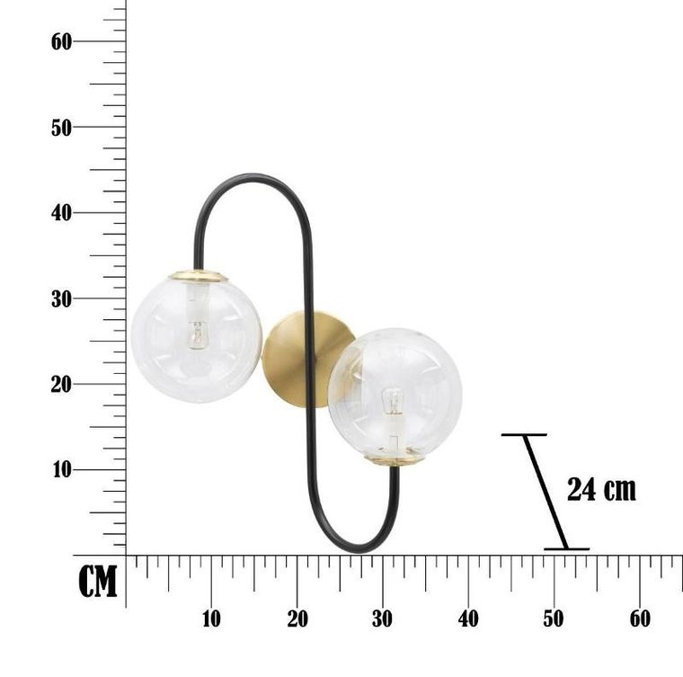 Mauro Ferretti, kinkiet ze szklanych kul i metalu