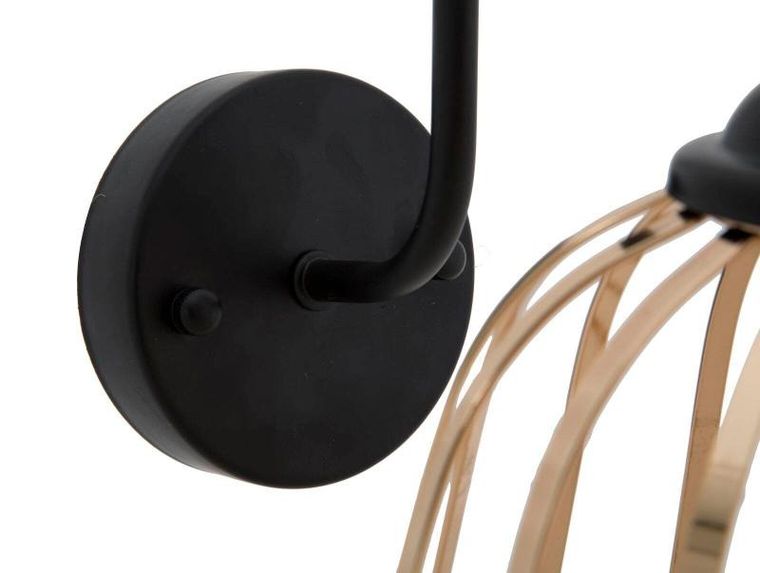 Mauro Ferretti, kinkiet ze złotym kloszem, 18-25-28 cm