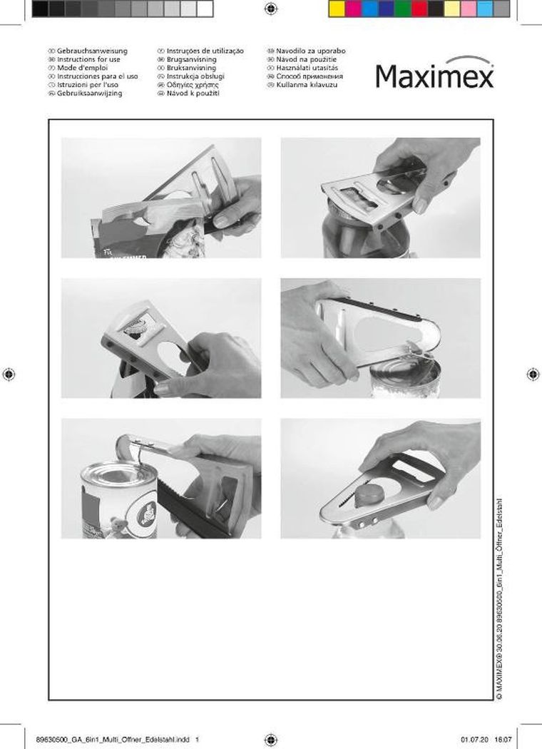 Maximex, Comfort, wielofunkcyjny otwieracz kuchenny 6w1