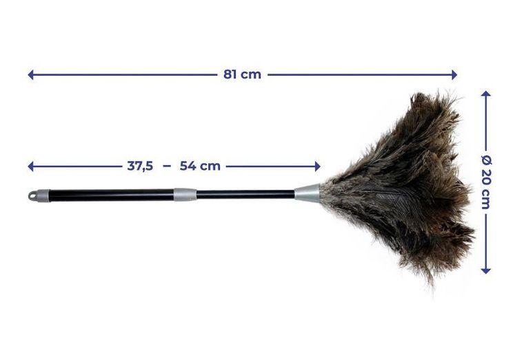 Maximex, miotełka do usuwania kurzu teleskopowa, strusie pióra