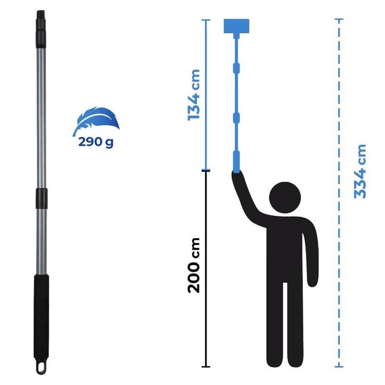 Maximex, mop profi do mycia łazienki, podłóg i kafli + dwie myjki
