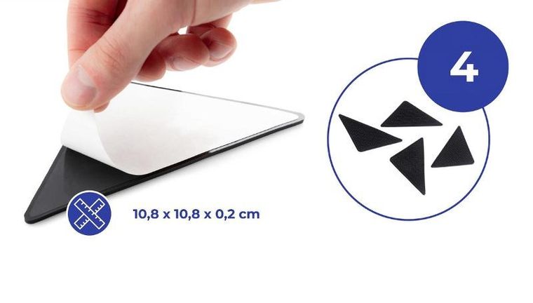 Maximex, podkładki antypoślizgowe pod dywan, 4 szt.