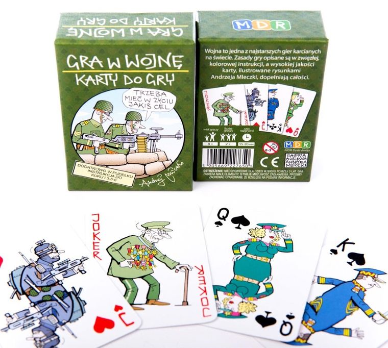 MDR, Gra w wojnę, gra karciana ilustrowana rysunkami Andrzeja Mleczki